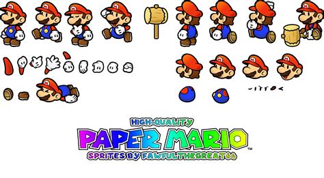 Paper Mario RPG at IGN walkthroughs. . Paper mario sprite sheet